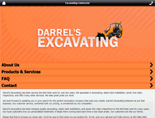 Tablet Screenshot of darrelsexcavating.com